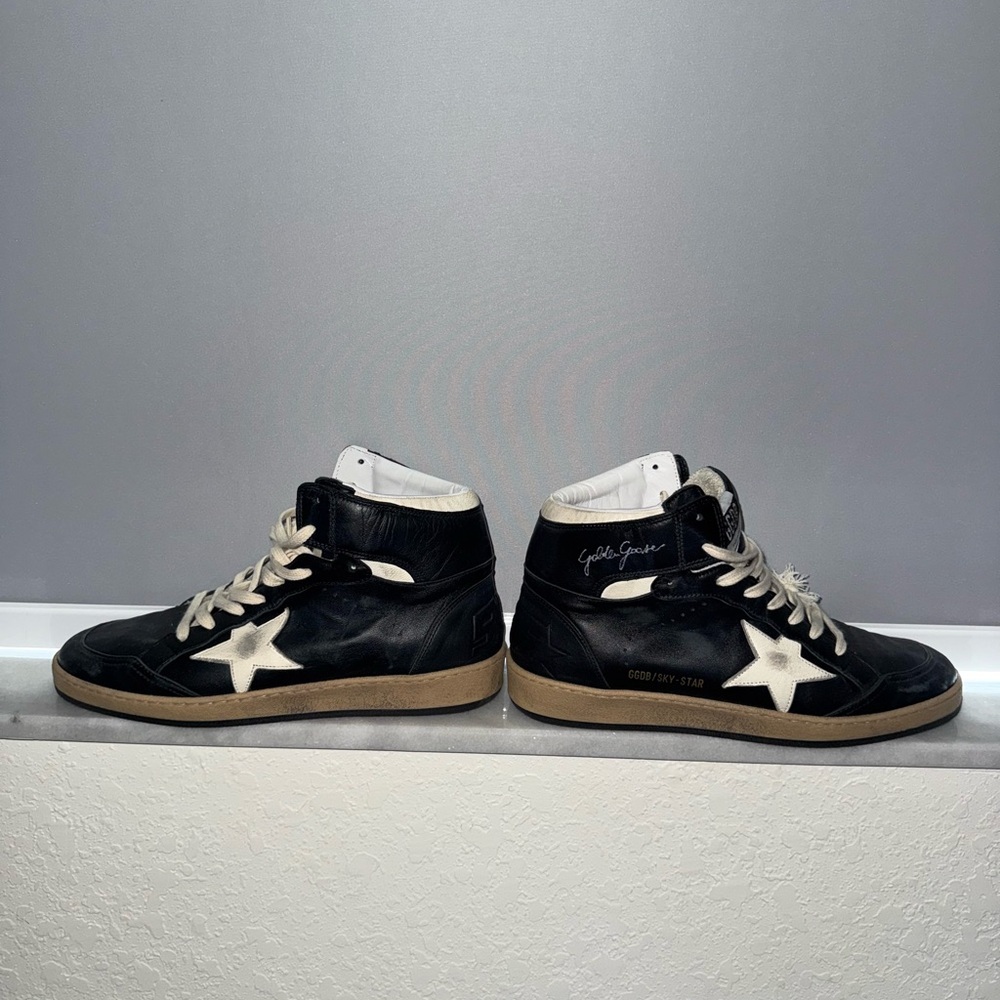 Golden Goose Black and White Sneakers